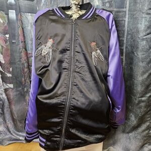 Middle of Beyond Phenomena Reversible Embroidered Mens Jacket